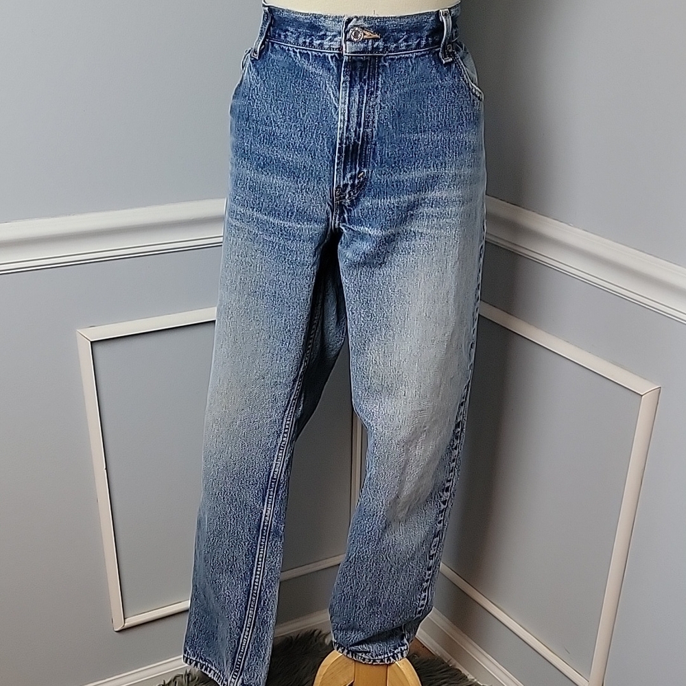 LEVI'S 550 Relaxed Tapered Leg Light Wash 100% Cotton Retro Loose Denim Jean 16M
